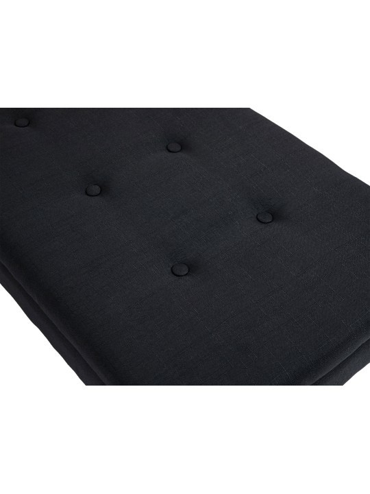 Bank Namaro stof antiek, zwart