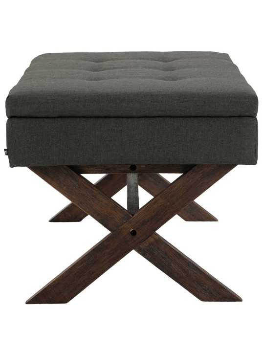 Bank Namaro stof antiek, donkergrijs