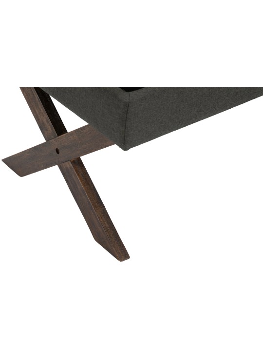 Bank Namaro stof antiek, donkergrijs