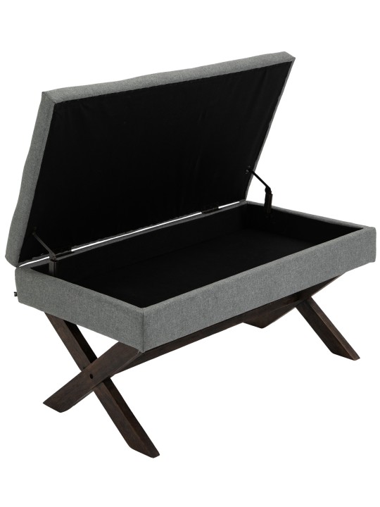 Bank Namaro stof antiek, grijs