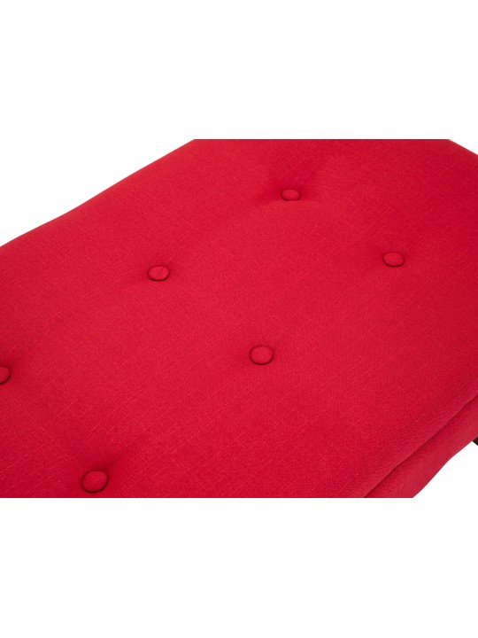 Bank Namaro stof antiek, rood