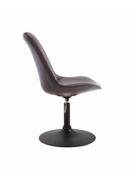 Set van 4 eetkamerstoelen Maverick B kunstleer, bruin