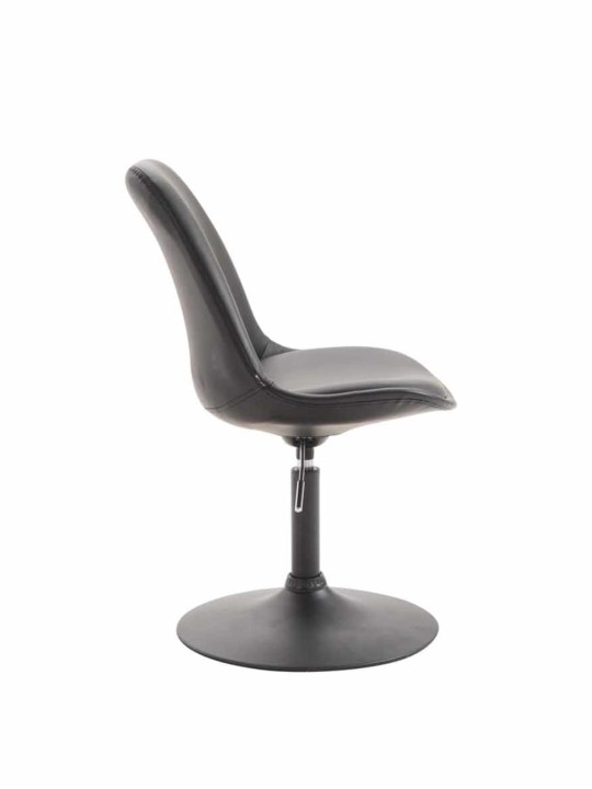 Set van 4 eetkamerstoelen Maverick B kunstleer, zwart