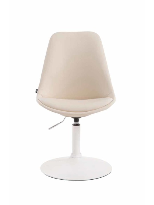 Set van 4 eetkamerstoelen Maverick W kunstleer, crème