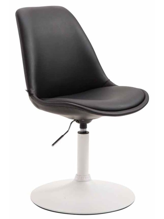 Set van 4 eetkamerstoelen Maverick W kunstleer, zwart