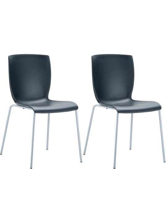 Set van 2 stoelen MIO, zwart Set van 2 stoelen MIO, zwart