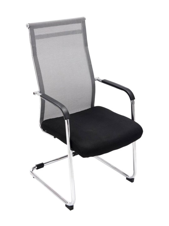 Set van 2 bezoekersstoelen Brenda, grijs