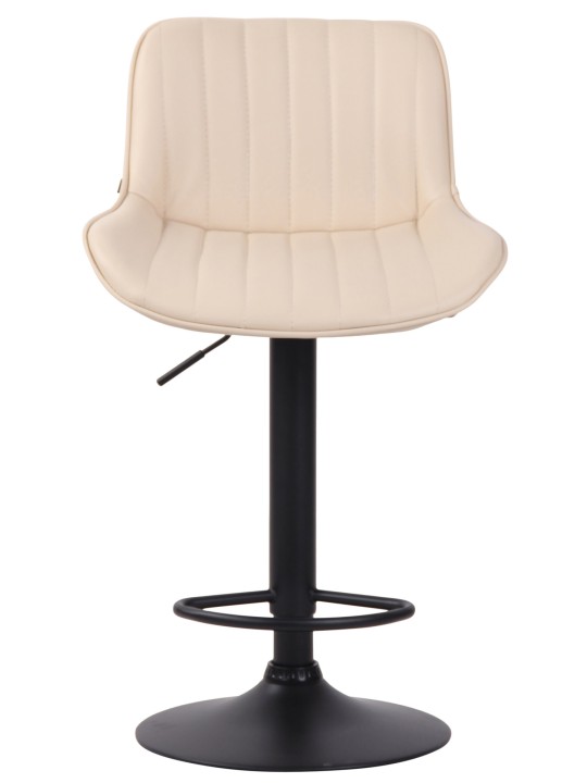 Set van 2 barkrukken Lentini kunstleer, crème