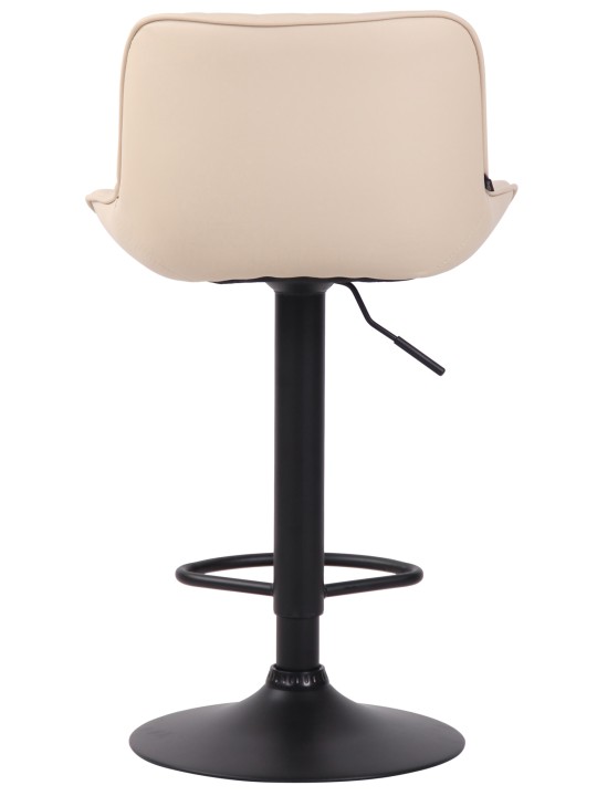 Set van 2 barkrukken Lentini kunstleer, crème