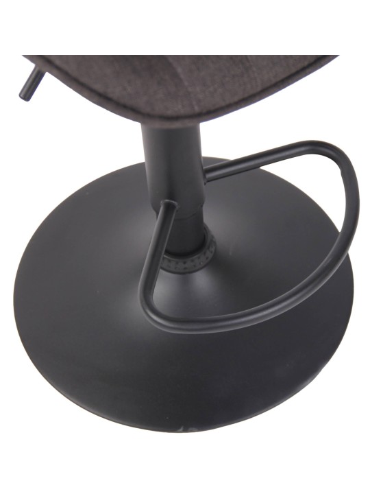 Set van 2 barkrukken Lentini stof, donkergrijs