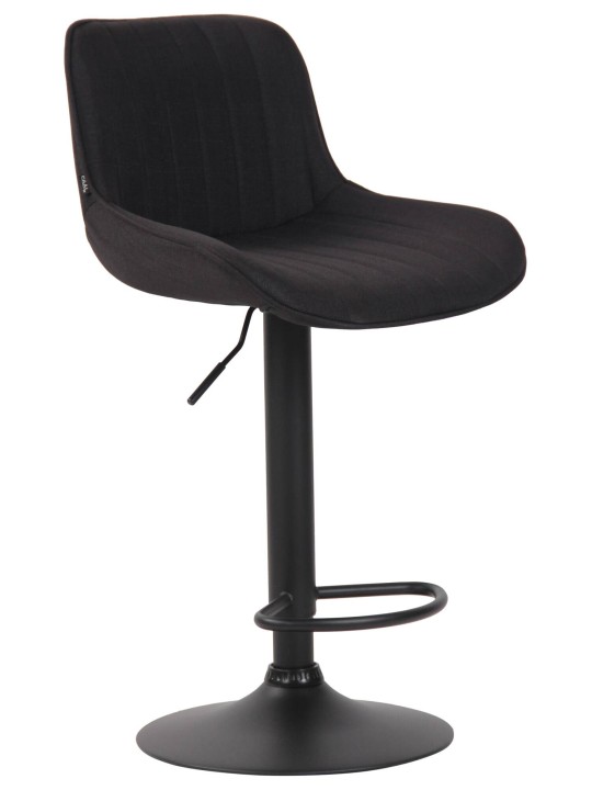 Set van 2 barkrukken Lentini stof, zwart