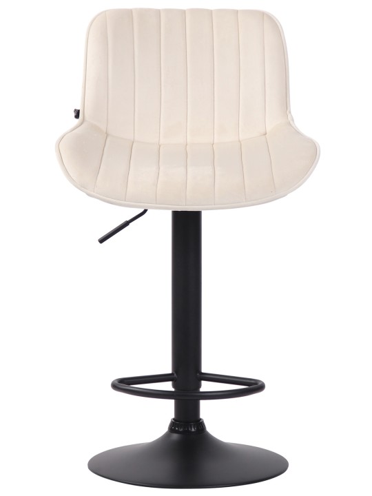 Set van 2 barkrukken Lentini fluweel, crème Set van 2 barkrukken Lentini fluweel, crème