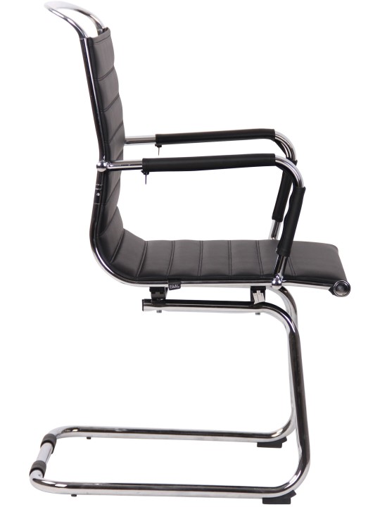 Set van 2 bezoekersstoelen Balve kunstleer, zwart