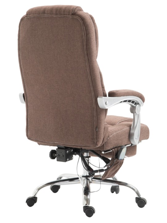 Bureaustoel Pacific stof met massagefunctie, bruin