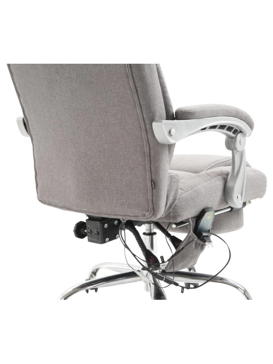Bureaustoel Pacific stof met massagefunctie, grijs