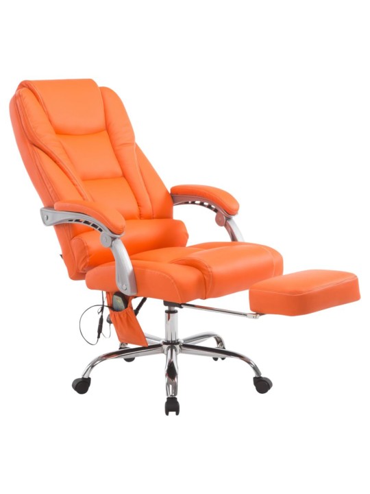 Pacific bureaustoel met massagefunctie, oranje