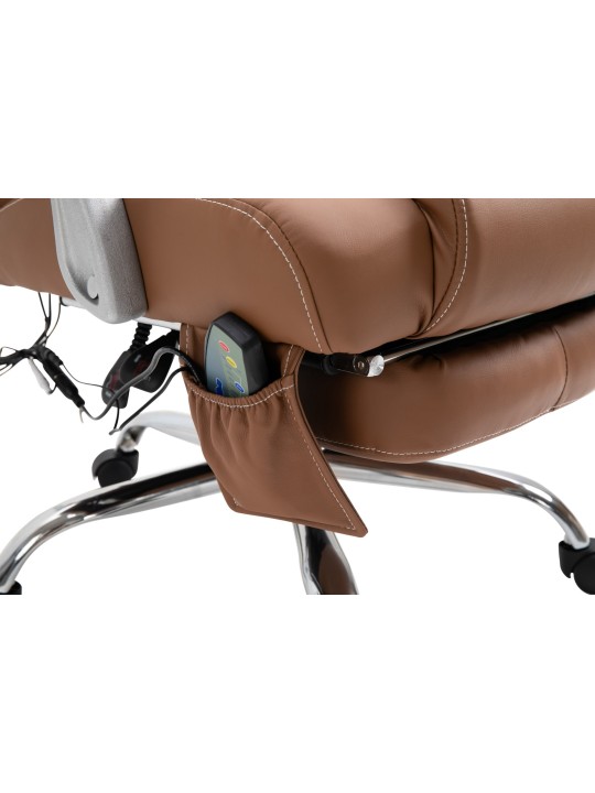 Pacific bureaustoel met massagefunctie, lichtbruin