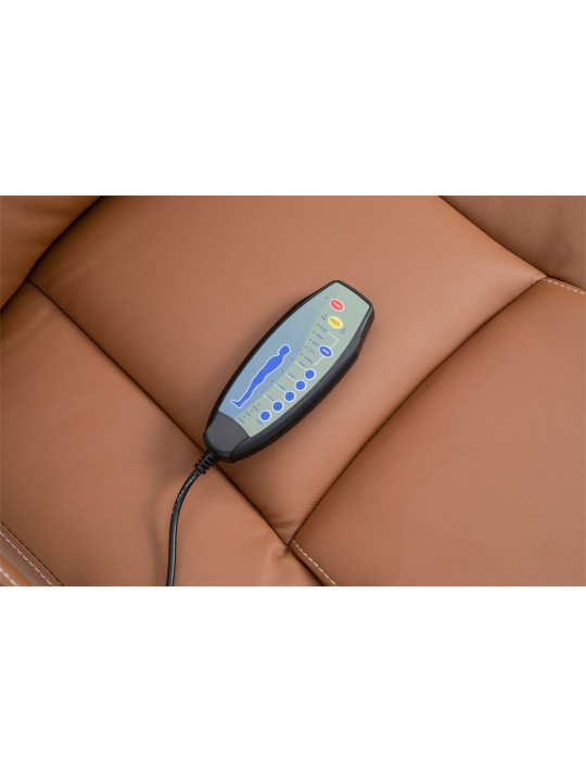 Pacific bureaustoel met massagefunctie, lichtbruin