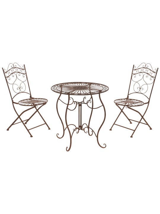 Indra zitgroep, antiek bruin