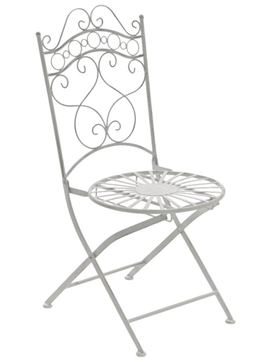 Set van 2 stoelen Indra, antiek wit