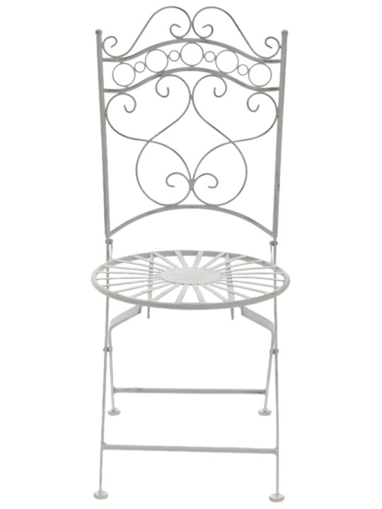 Set van 2 stoelen Indra, antiek wit