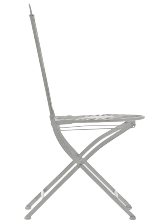 Set van 2 stoelen Indra, antiek wit