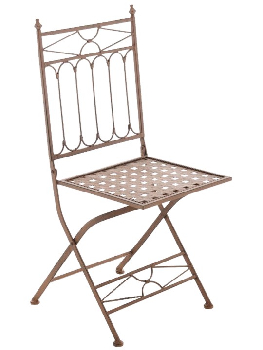 Set van 2 klapstoelen Asina, antiek bruin