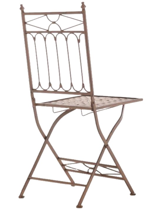 Set van 2 klapstoelen Asina, antiek bruin