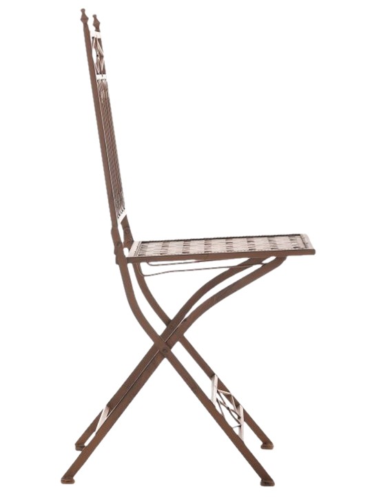 Set van 2 klapstoelen Asina, antiek bruin