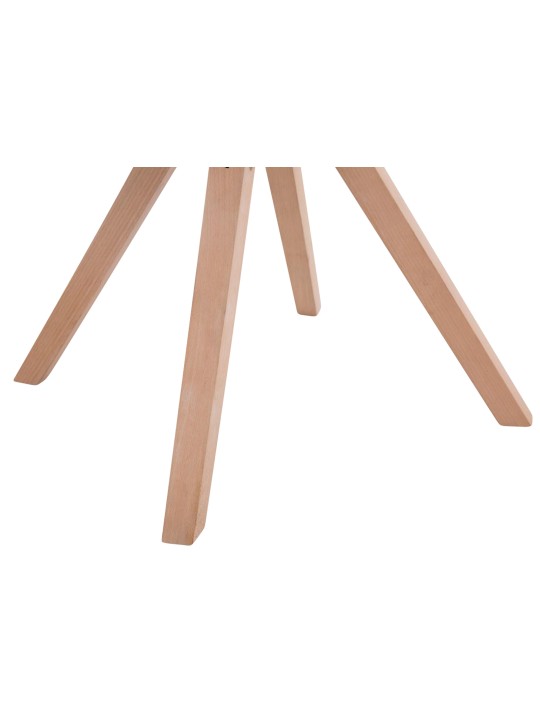 Set van 4 bezoekersstoelen Toulouse stof Square Natura, crème Set van 4 bezoekersstoelen Toulouse stof Square Natura, crème