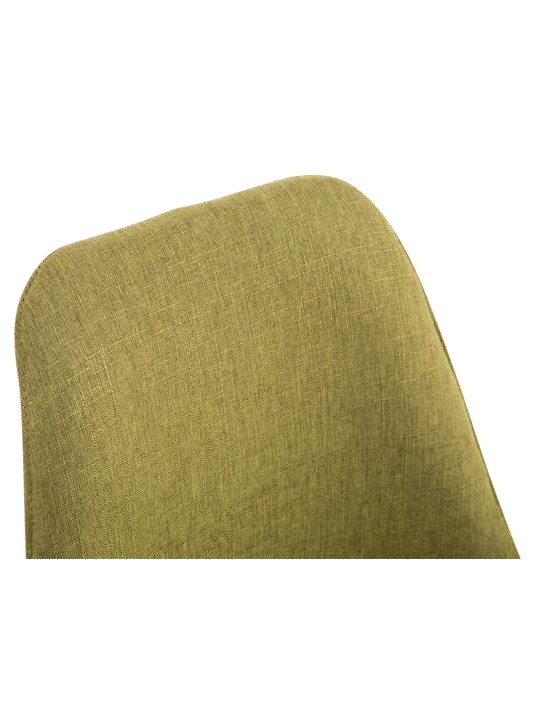 Set van 4 bezoekersstoelen Toulouse stof Square Natura, groen Set van 4 bezoekersstoelen Toulouse stof Square Natura, groen