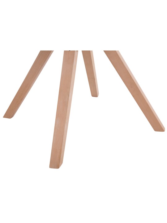 Set van 4 bezoekersstoelen Toulouse stof Square Natura, taupe