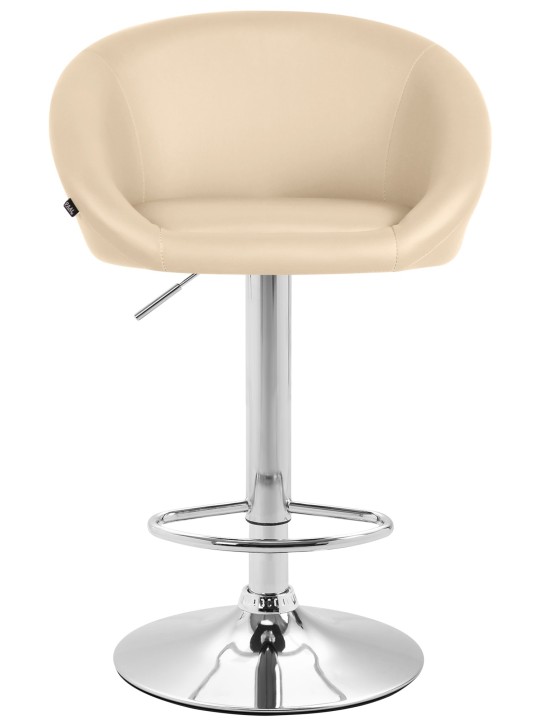 Set van 2 barkrukken Miami V2 kunstleer C, crème