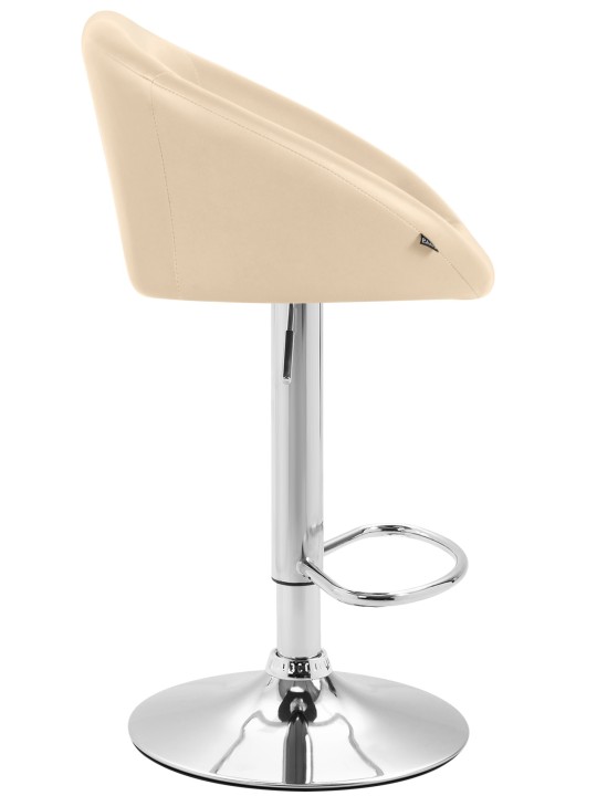 Set van 2 barkrukken Miami V2 kunstleer C, crème