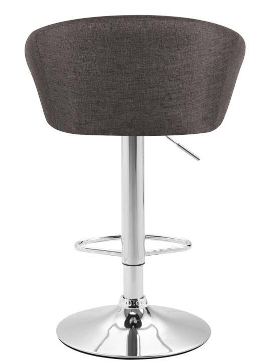 Set van 2 barkrukken Miami V2 stof chroom, donkergrijs