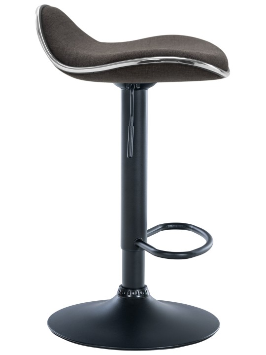 Barkruk Shanghai stof, donkergrijs