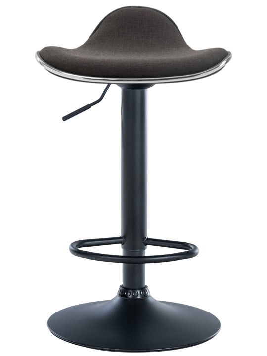 Barkruk Shanghai stof, donkergrijs