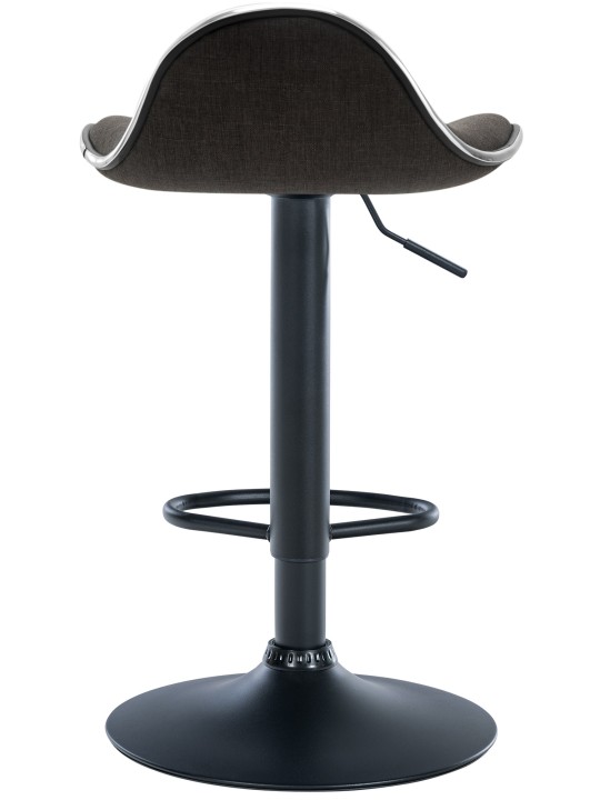 Barkruk Shanghai stof, donkergrijs