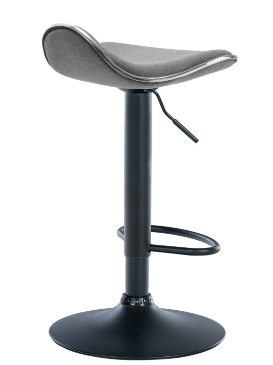 Barkruk Shanghai stof, lichtgrijs