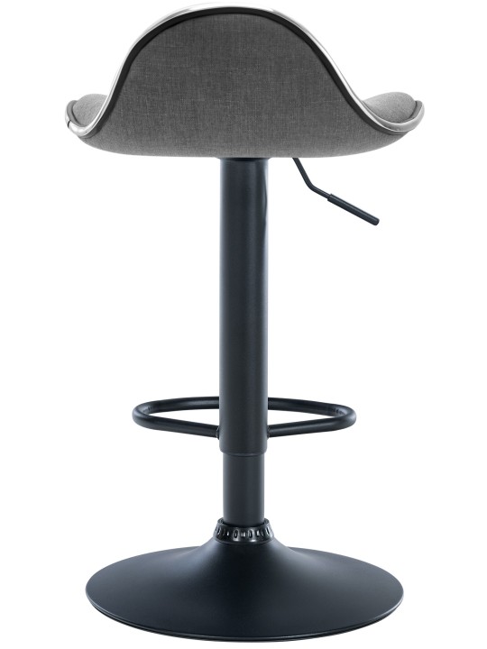 Barkruk Shanghai stof, lichtgrijs