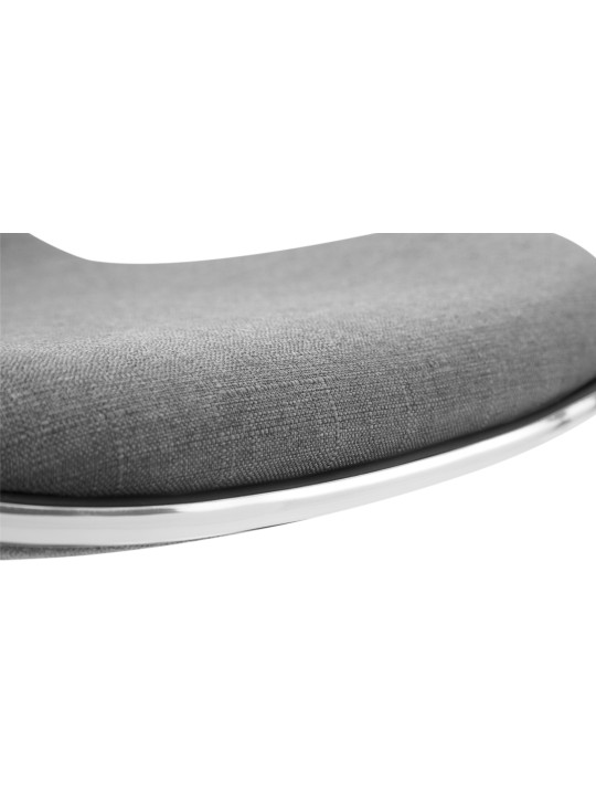 Barkruk Shanghai stof, lichtgrijs