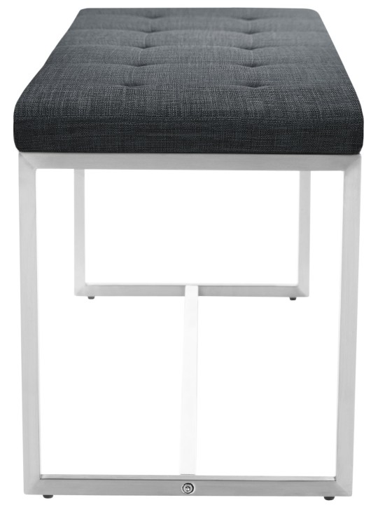 Bank Barci STOF, donkergrijs