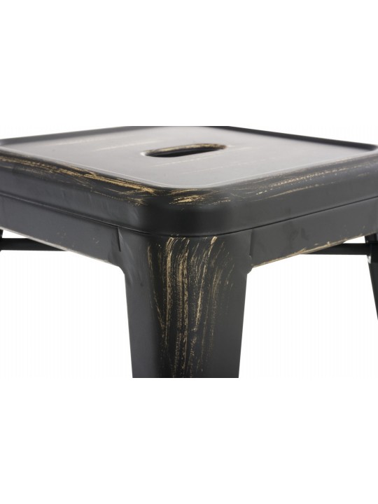 Set van 4 krukken Armin, zwart-goud