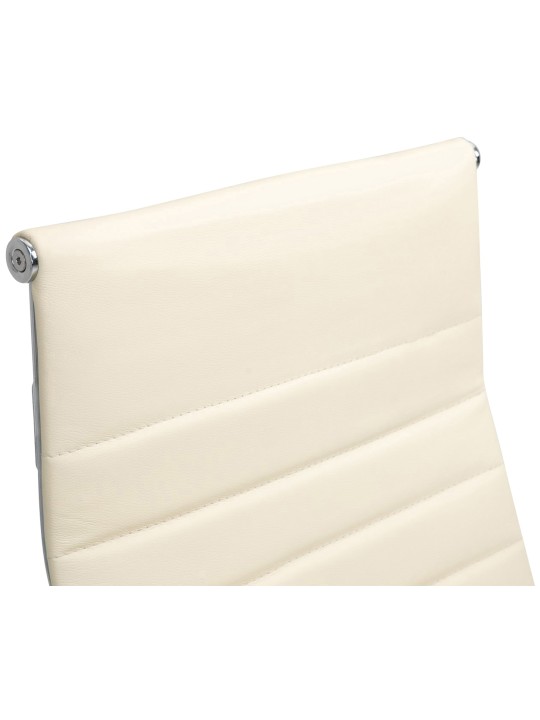 Bureaustoel Columbus echt leer, crème Bureaustoel Columbus echt leer, crème