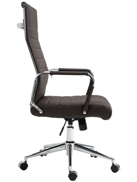 Bureaustoel Columbus echt leer, bruin Bureaustoel Columbus echt leer, bruin