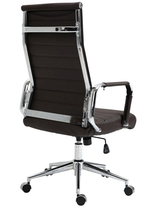 Bureaustoel Columbus echt leer, bruin Bureaustoel Columbus echt leer, bruin