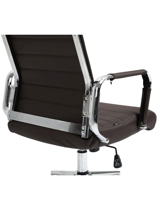 Bureaustoel Columbus echt leer, bruin Bureaustoel Columbus echt leer, bruin