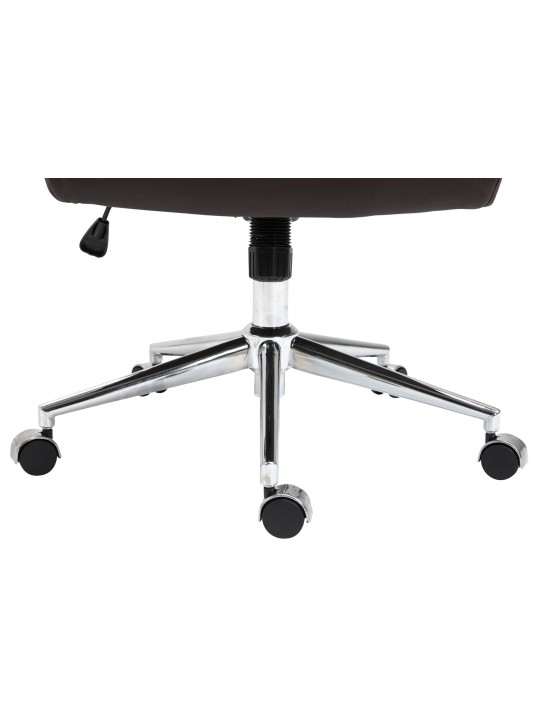 Bureaustoel Columbus echt leer, bruin Bureaustoel Columbus echt leer, bruin