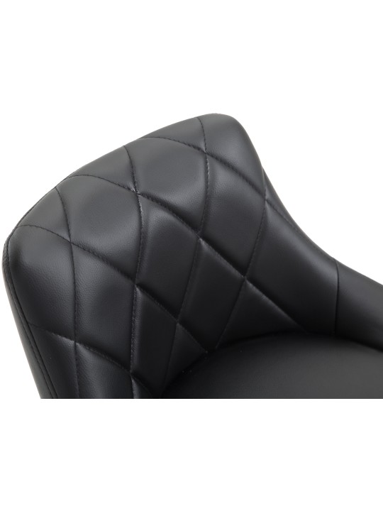 Barkruk Lazio kunstleer, zwart