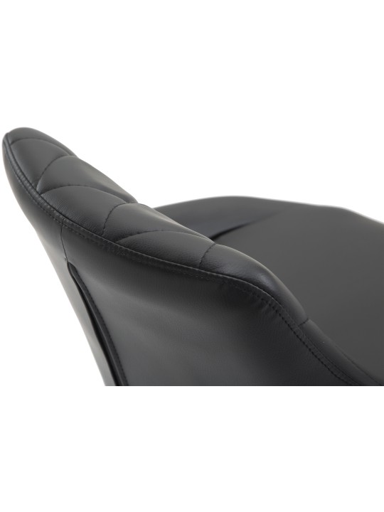 Barkruk Lazio kunstleer, zwart